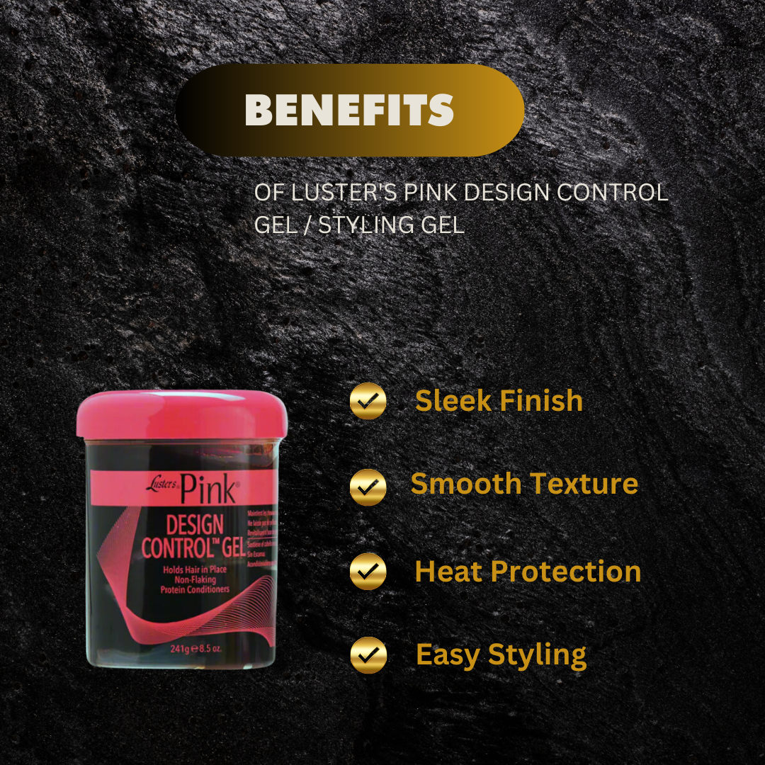 Lusters Pink Design Control Gel Styling Gel 241 G - Premium Beauty Product