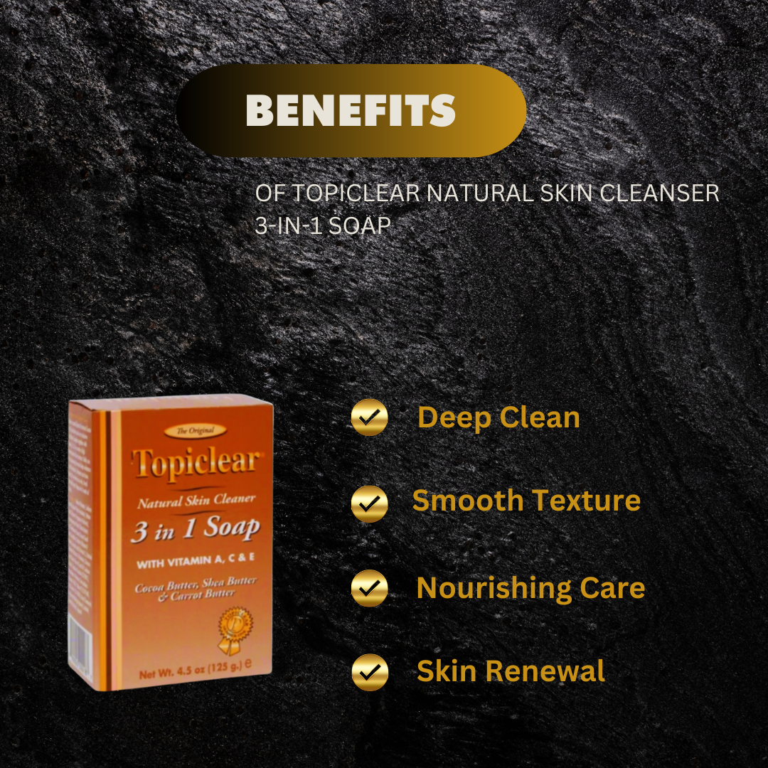 The Original Topiclear Natural Skin Cleaner 3 In 1 Soap 4 5O - Premium Beauty Product
