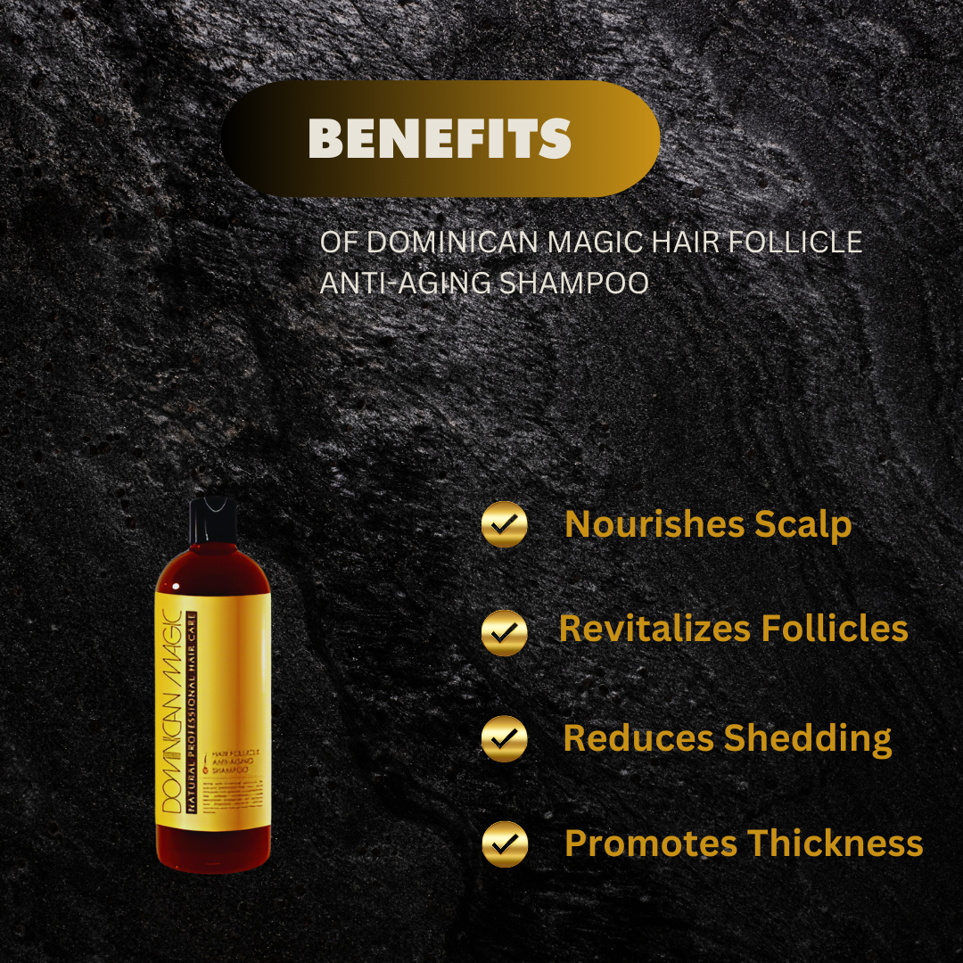Dominican Magic Hair Follicle Anti Aging Shampoo 15 87Oz - Premium Beauty Product