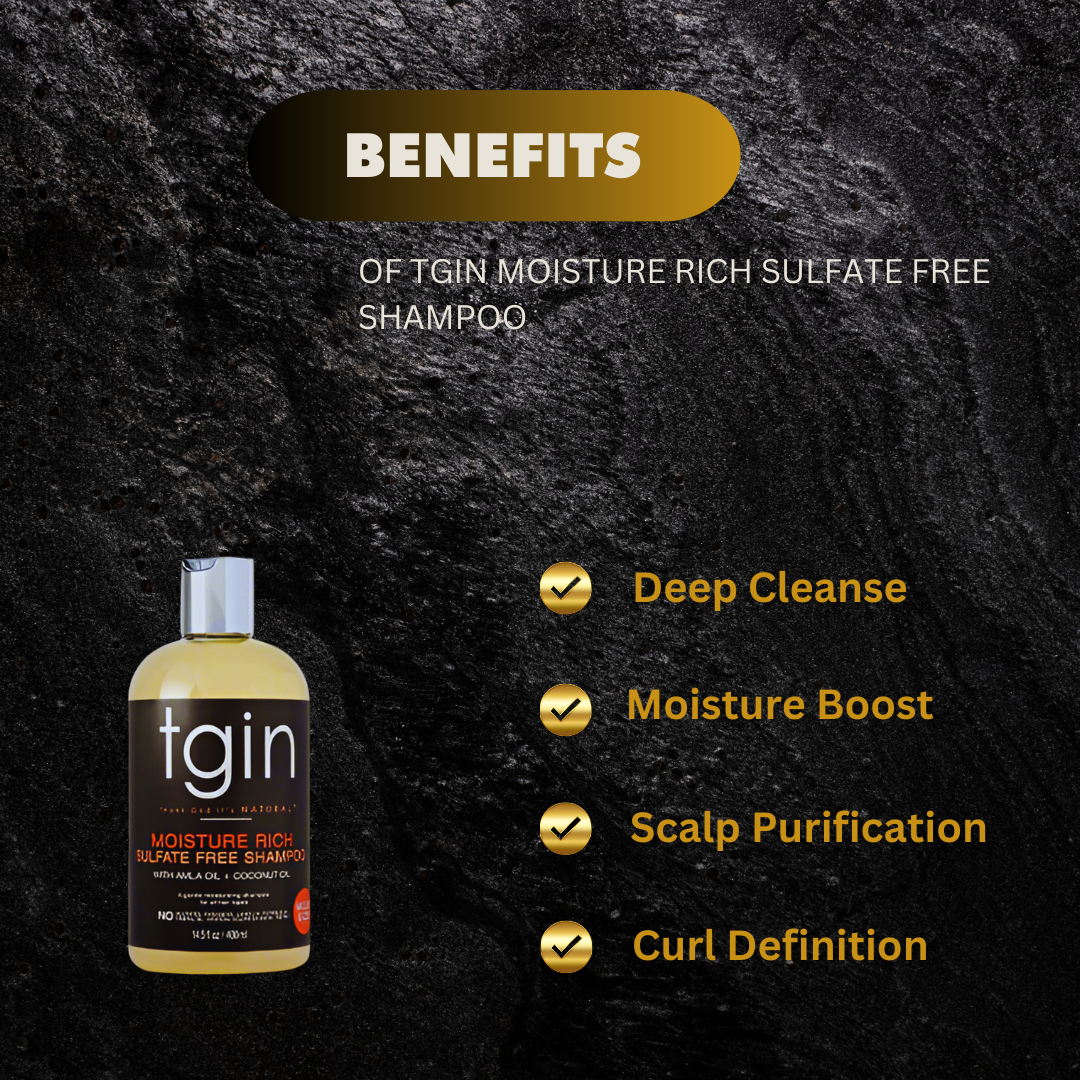 Tgin Moisture Rich Sulfate Free Shampoo 14 5 Oz - Premium Beauty Product