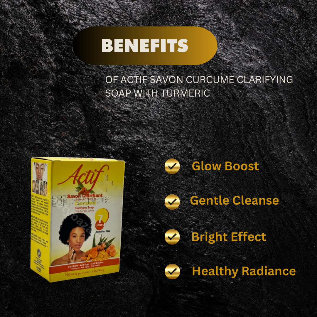Actif Savon Curcume Clarifying Soap With Turmeric 180G - Premium Beauty Product