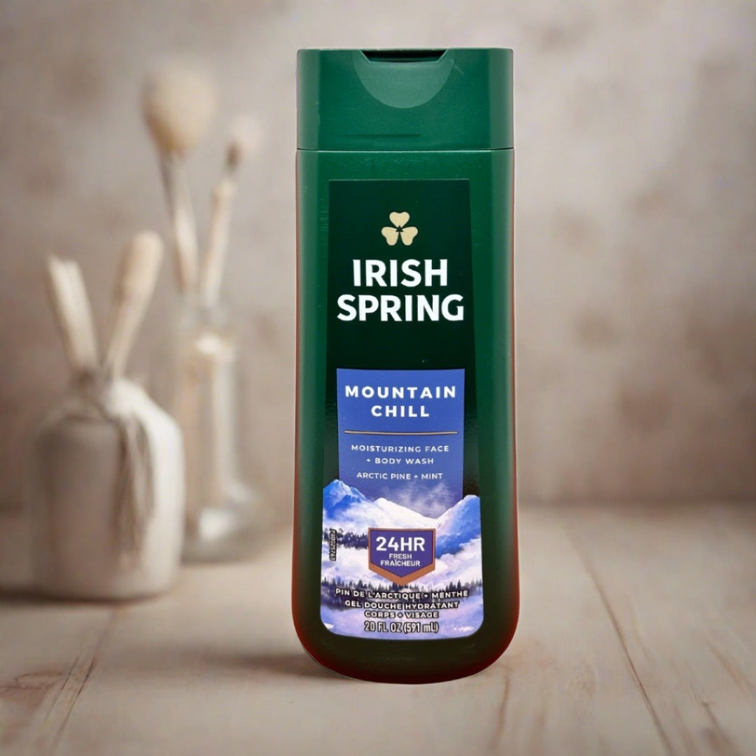 Irish Spring Mountain Chill Arctic Pine +Mint Face+Body Wash - Premium Beauty Product