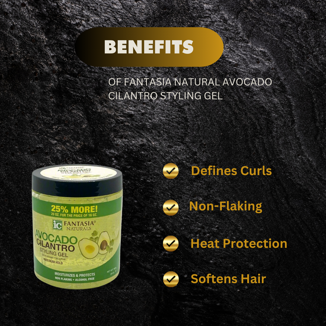 Fantasia Natural Avocado Cilantro Styling Gel 20 Oz Avocado  - Premium Beauty Product