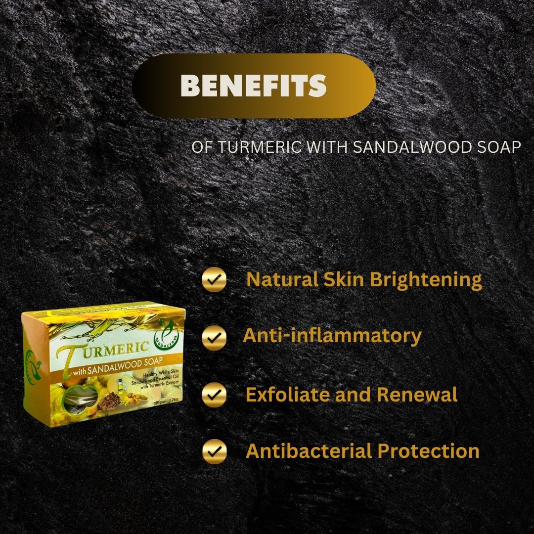 Turmeric With Sandalwood Soap 150G - Premium Beauty Product
