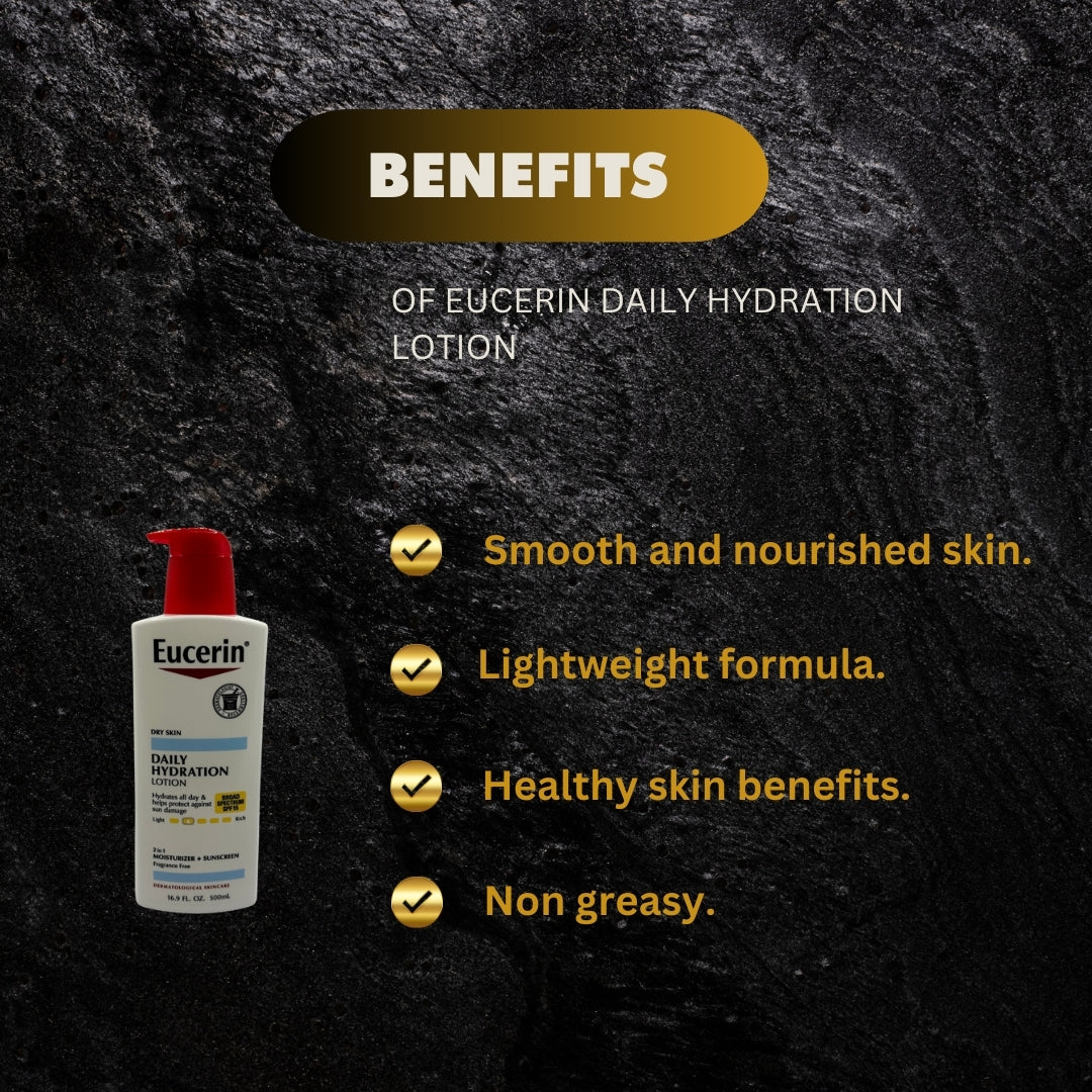 Eucerin Daily Hydration Lotion 500Ml - Premium Beauty Product