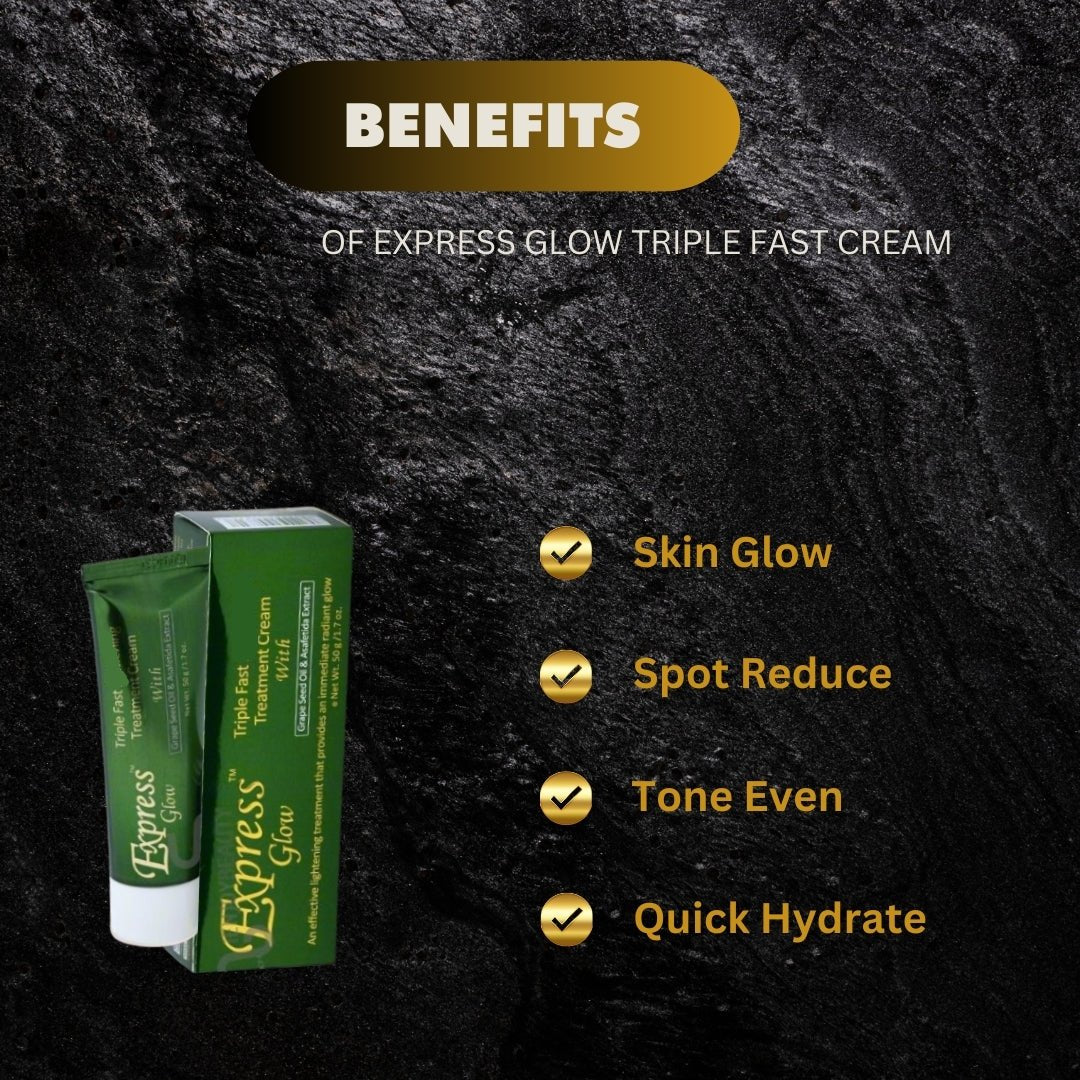 Express Glow Triple Fast Cream 1 7 Oz - Premium Beauty Product