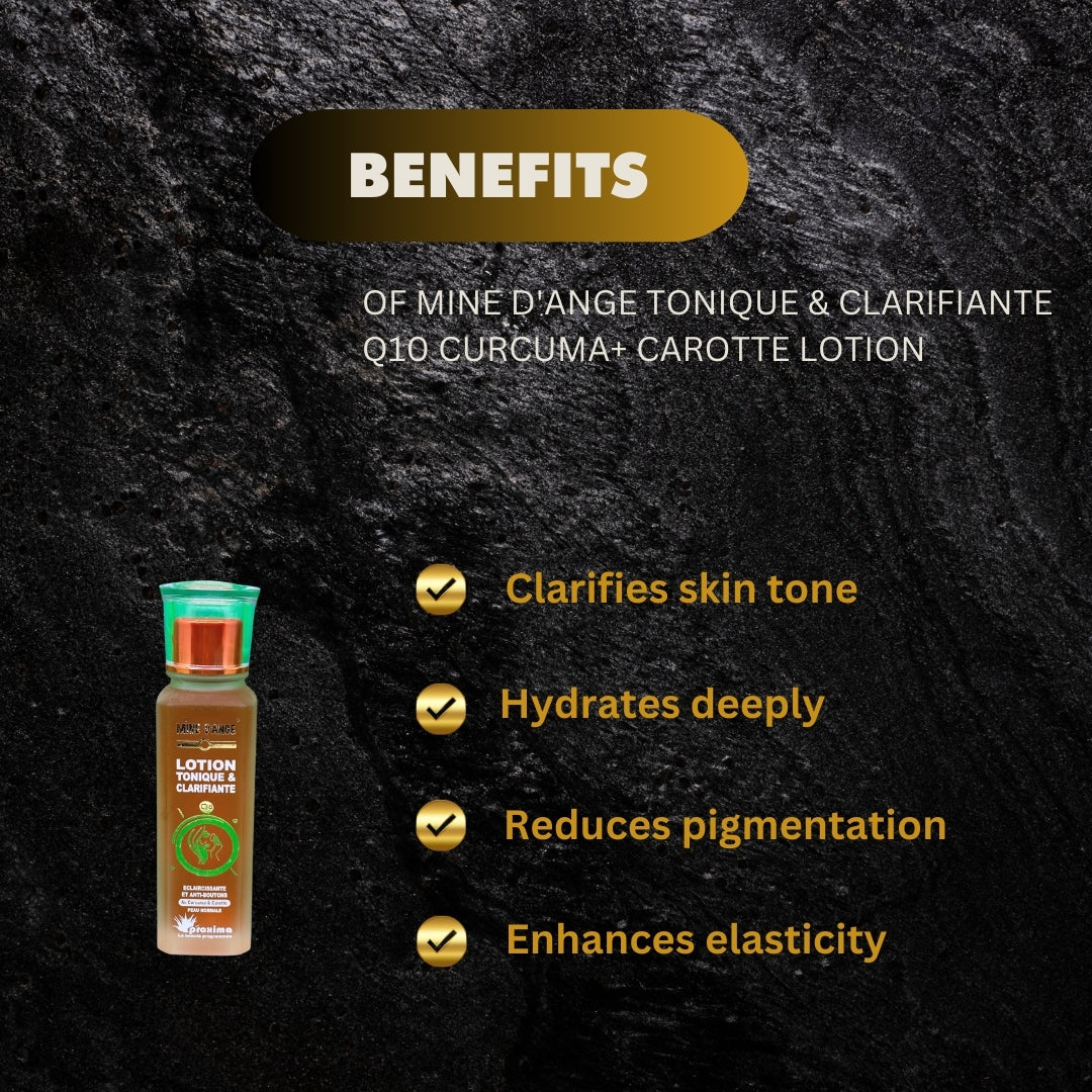 Mine Dange Tonique Clarifiante Q10 Curcuma Carotte Lotion 10 - Premium Beauty Product