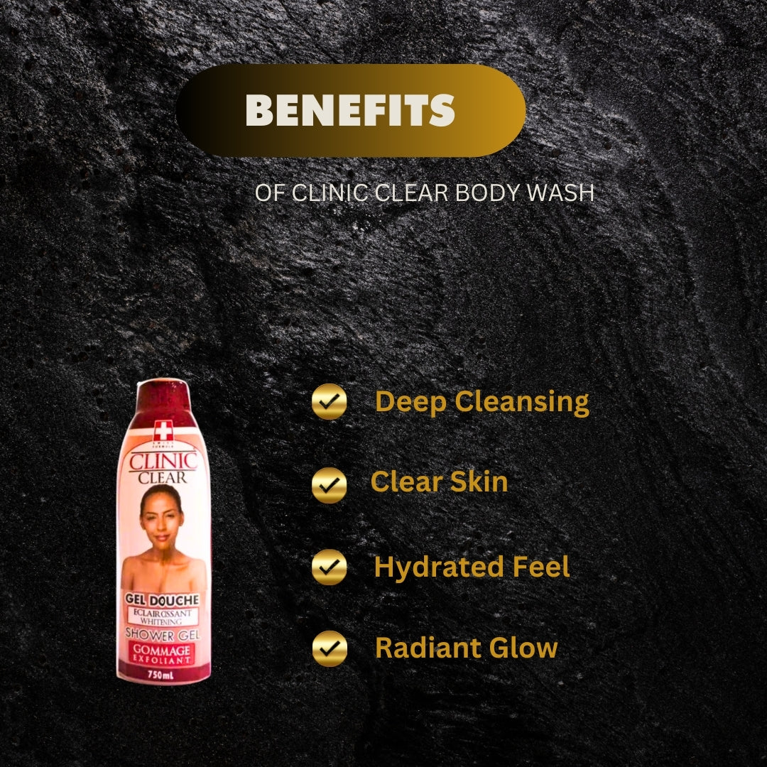 Clinic Clear Body Wash 750 Ml - Premium Beauty Product