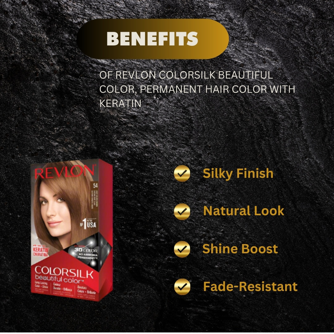 Revlon Colorsilk Beautiful Color Permanent Hair Color With K - Premium Beauty Product