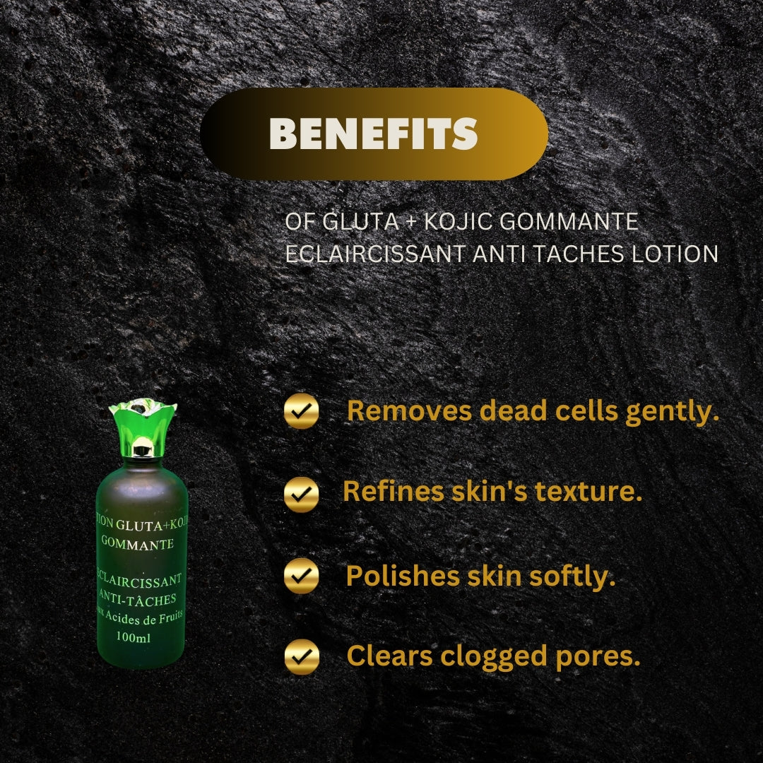 Gluta Kojic Gommante Eclaircissant Anti Taches Lotion 100Ml - Premium Beauty Product