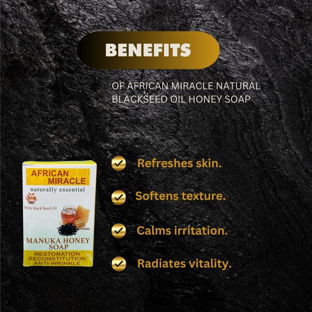 African Miracle Manuka Natural Honey Soap 200G - Premium Beauty Product