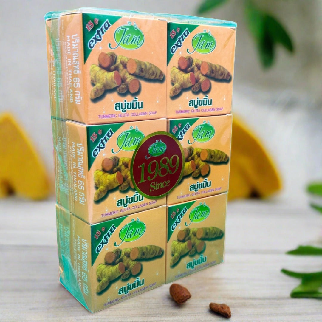 Jam Turmeric Gluta Collagen Soap 15G - Premium Beauty Product