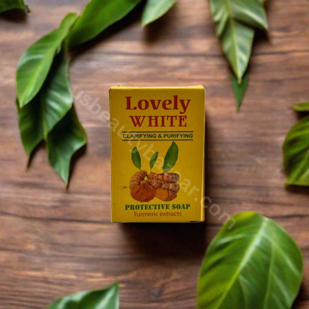 Lovely White Clarifying & Purifying Turmeric Soap 225g Clear - Premium Beauty Product