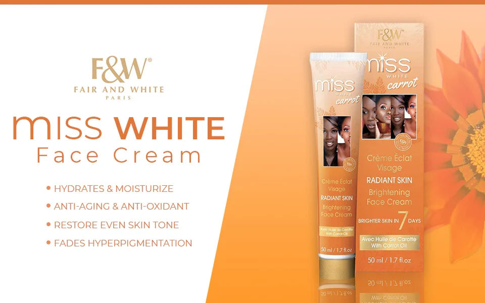 Miss White Carrot Brightening Face Cream 50Ml 1 7 Oz - Premium Beauty Product