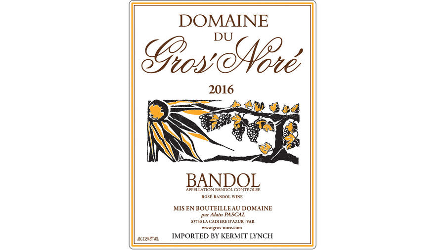 2018 Domaine du Gros' Nore Bandol, Provence, France (750ml)