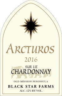 2019 Black Star Farms 'Arcturos' Sur Lie Chardonnay, Old Mission Peninsula, USA (750ml)