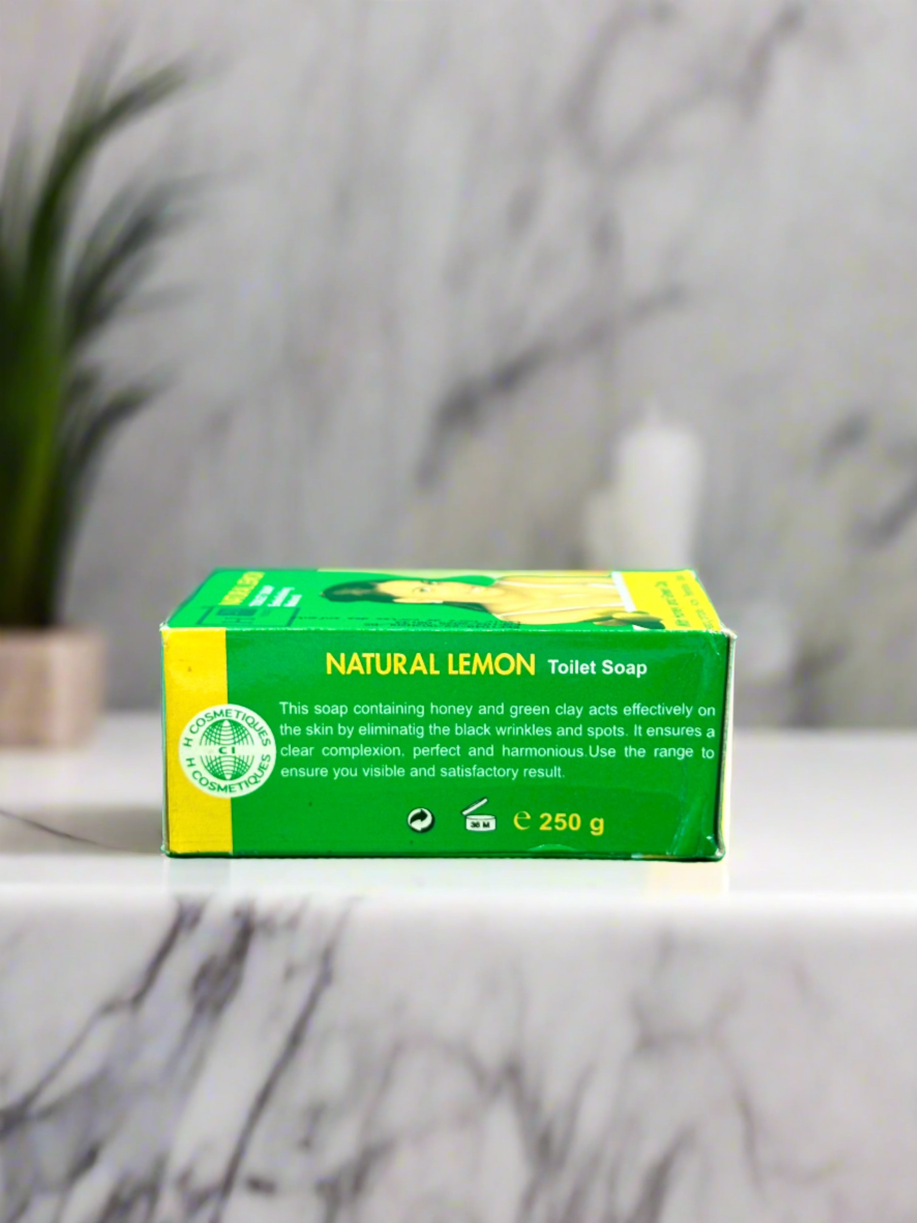 H 20 Natural Lemon Toilet Soap 250G - Premium Beauty Product
