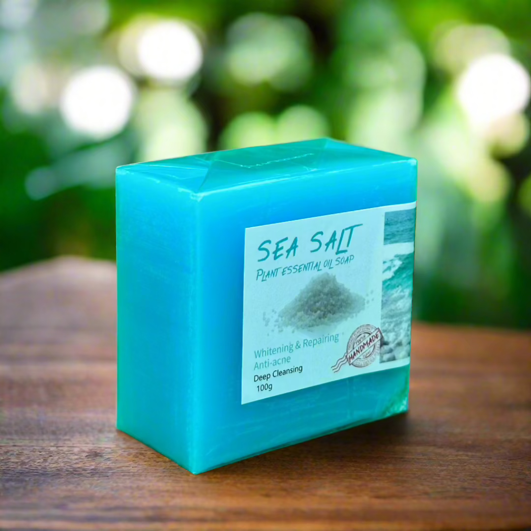 Sea Salt Plant Essential Oil Soap 100G - Premium Beauty Product
