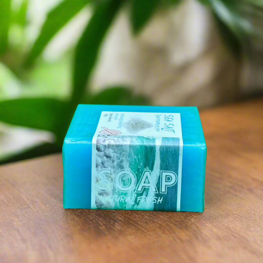 Sea Salt Plant Essential Oil Soap 100G - Premium Beauty Product