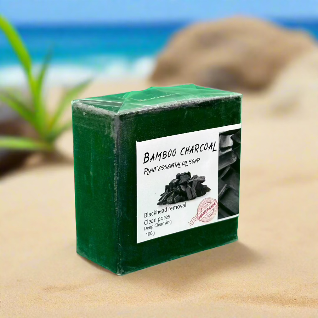 Bamboo Charcoal Plant Essential Oil Soap 100G - Premium Beauty Product