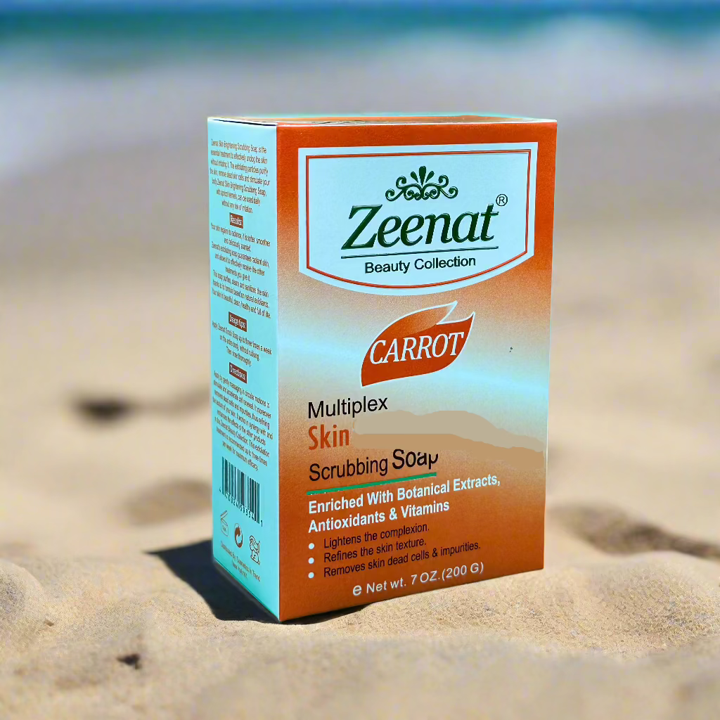 Zeenat Carrot Scrubbing Soap 7 Oz - Premium Beauty Product