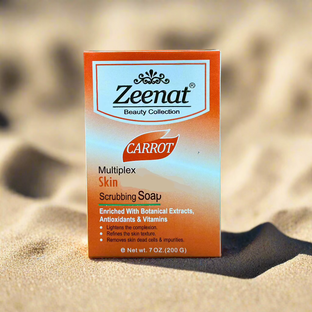 Zeenat Carrot Multiplex Scrubbing Soap 200g / 7oz - Premium Beauty Product