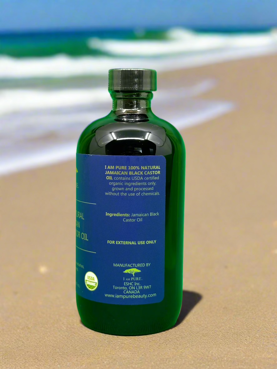 I Am Pure 100 Natural Jamaican Black Castor Oil 8 Oz - Premium Beauty Product