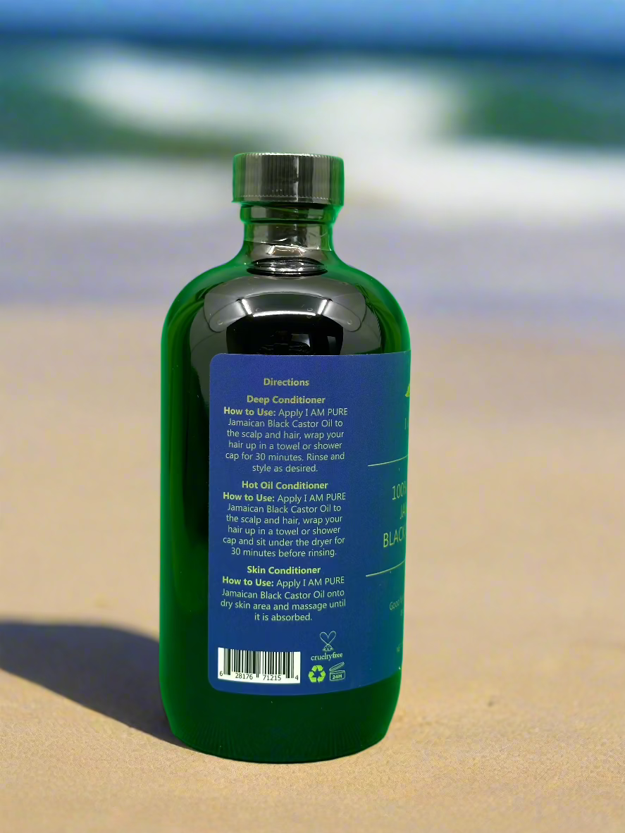 I Am Pure 100 Natural Jamaican Black Castor Oil 8 Oz - Premium Beauty Product