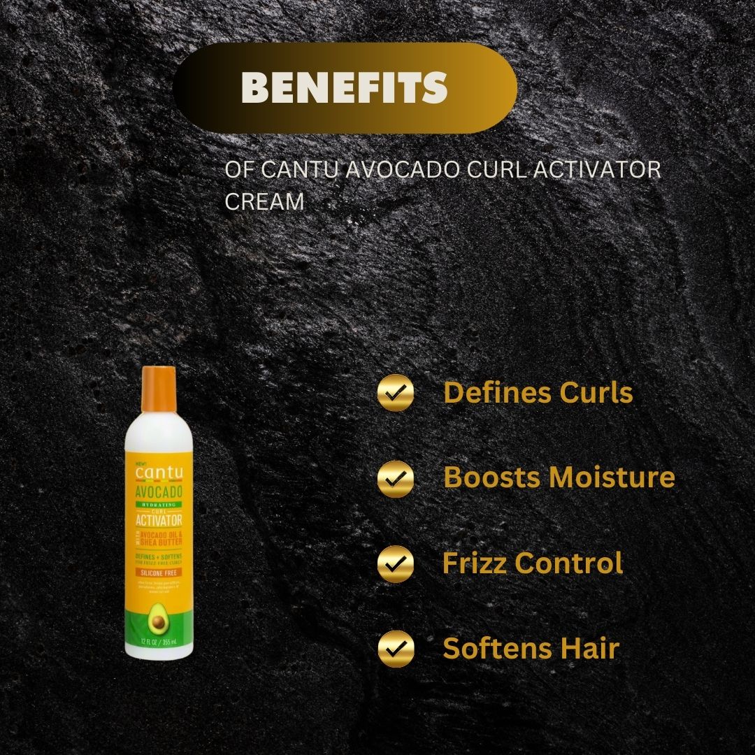 Cantu Avocado Curl Activator Cream 12Oz - Premium Beauty Product