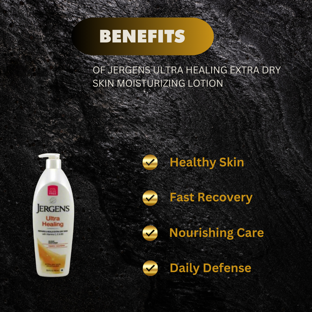 Jergens Ultra Healing Extra Dry Skin Moisturizing Lotion 26  - Premium Beauty Product