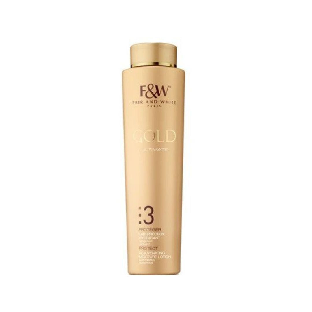 Fair & White 3 Gold Rejuvenating Moisture Lotion 17.6 oz - Premium Beauty Product
