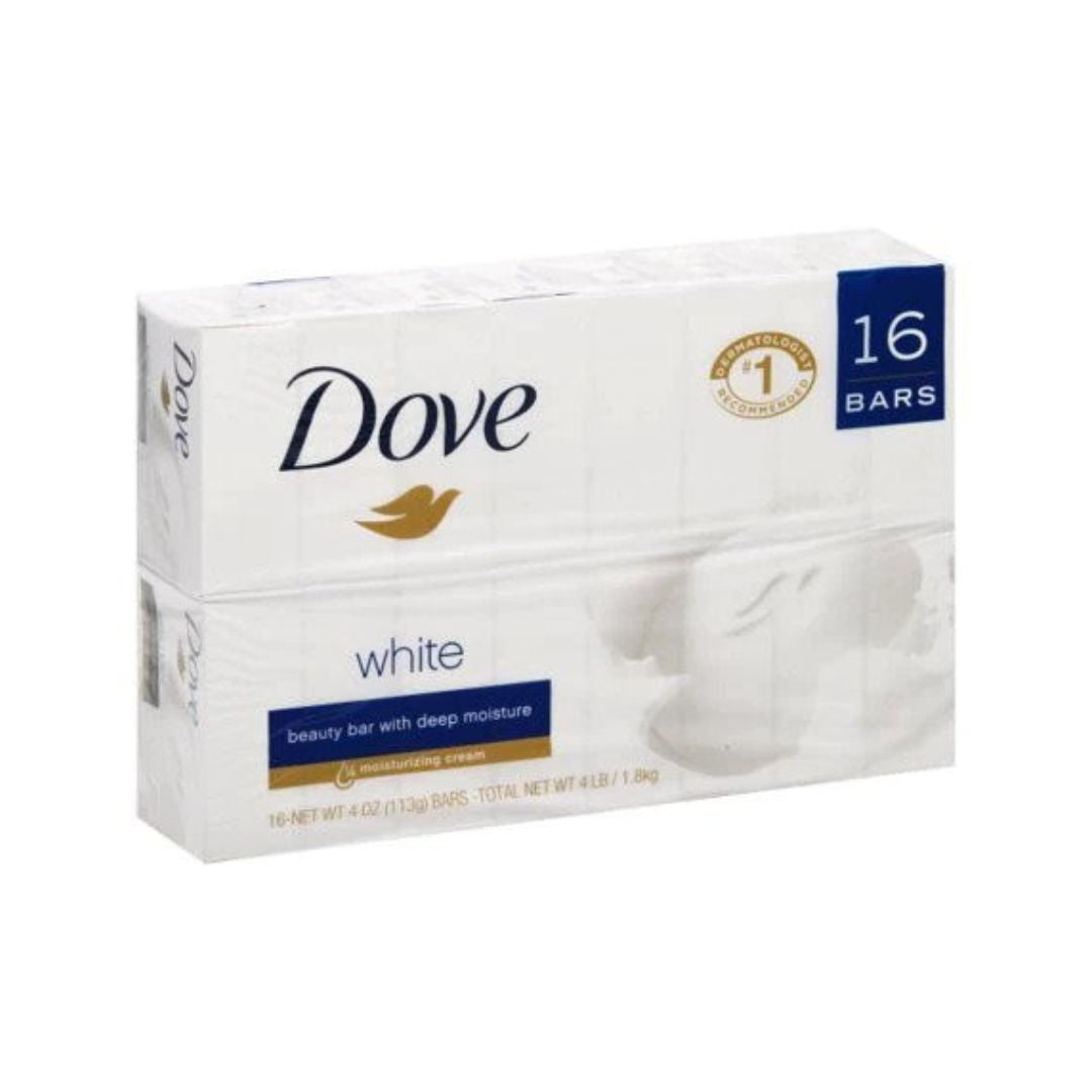 Dove Beauty Bar, White 4 oz, 16 Bar - Premium Beauty Product