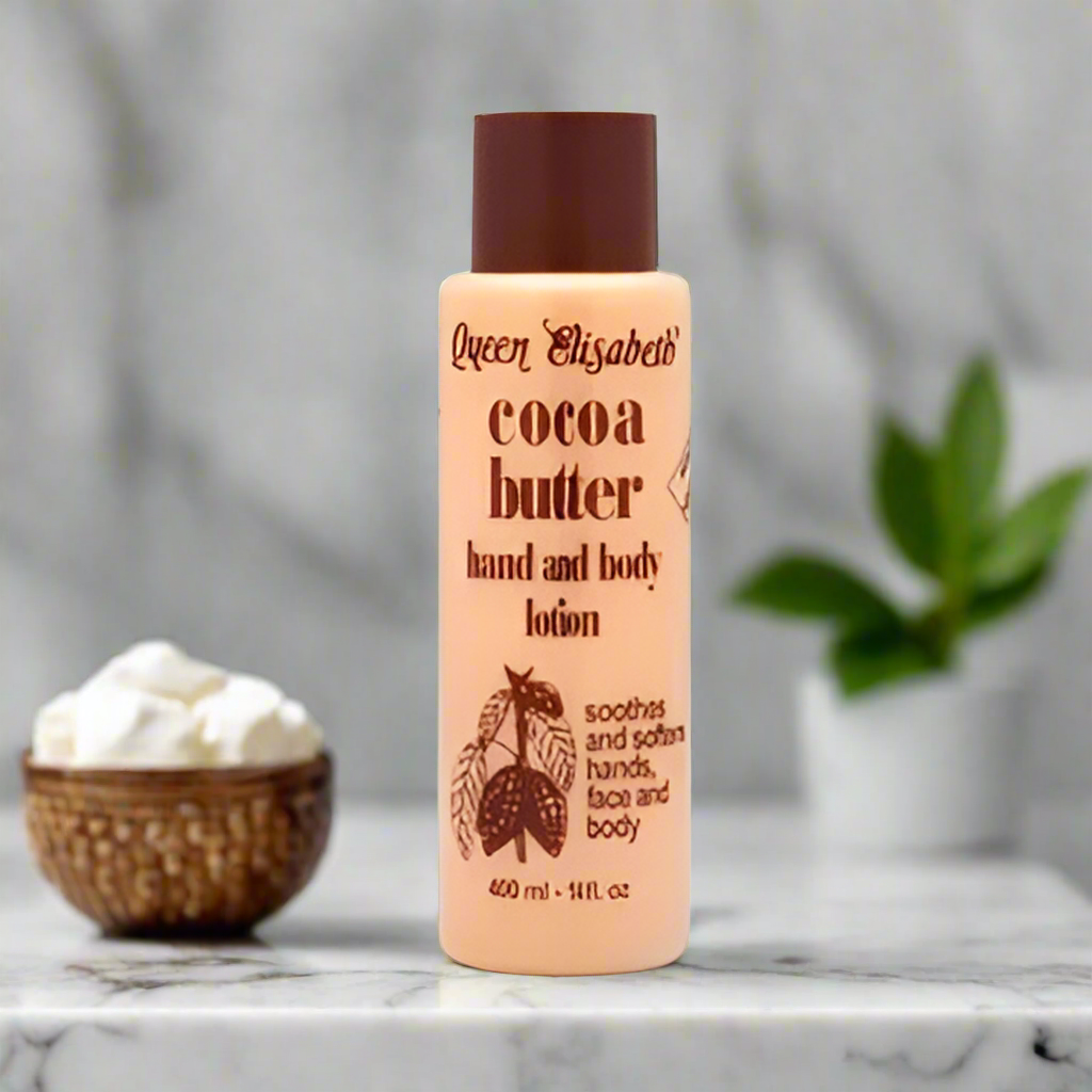 Queen Elisabeth Cocoa Butter Hand and Body Lotion 14 oz - Premium Beauty Product