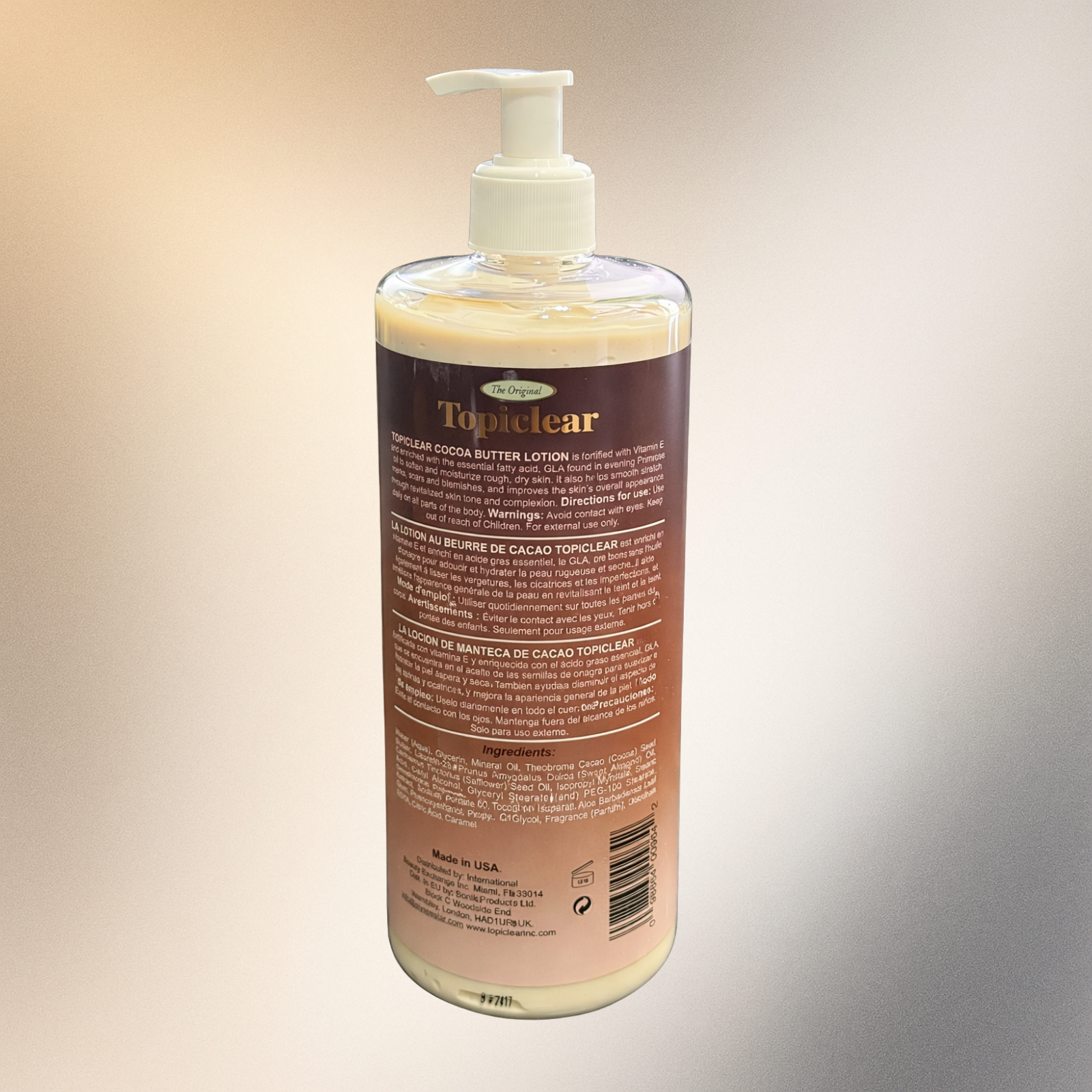 Topiclear 3 In 1 Hand Body Lotion Benefits 32 Oz 1100 Ml Coc - Premium Beauty Product