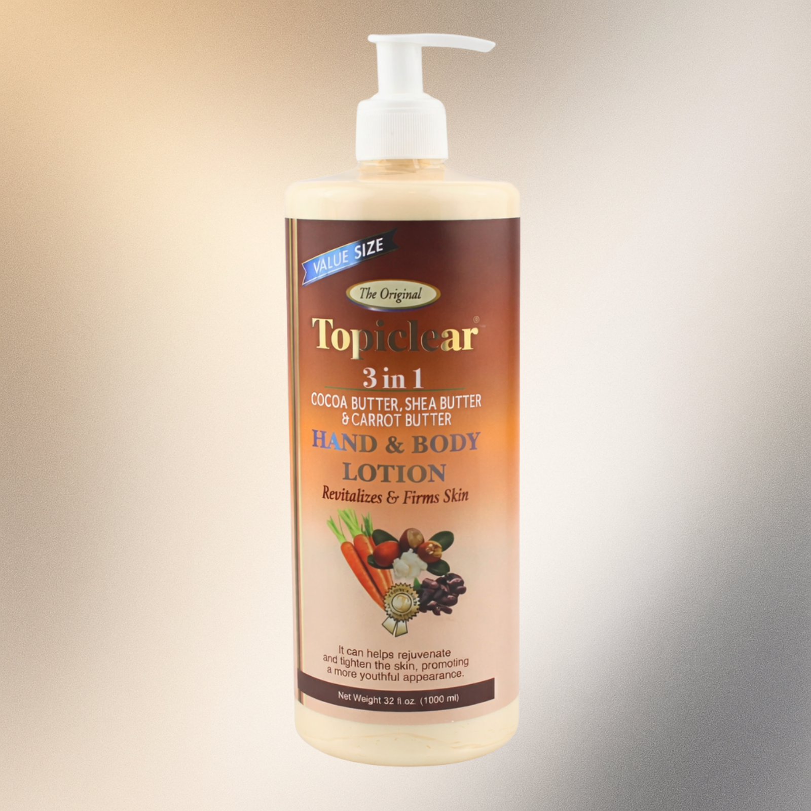 Topiclear 3-in-1 Hand & Body Lotion – Benefits  32 Oz 1100 M - Premium Beauty Product