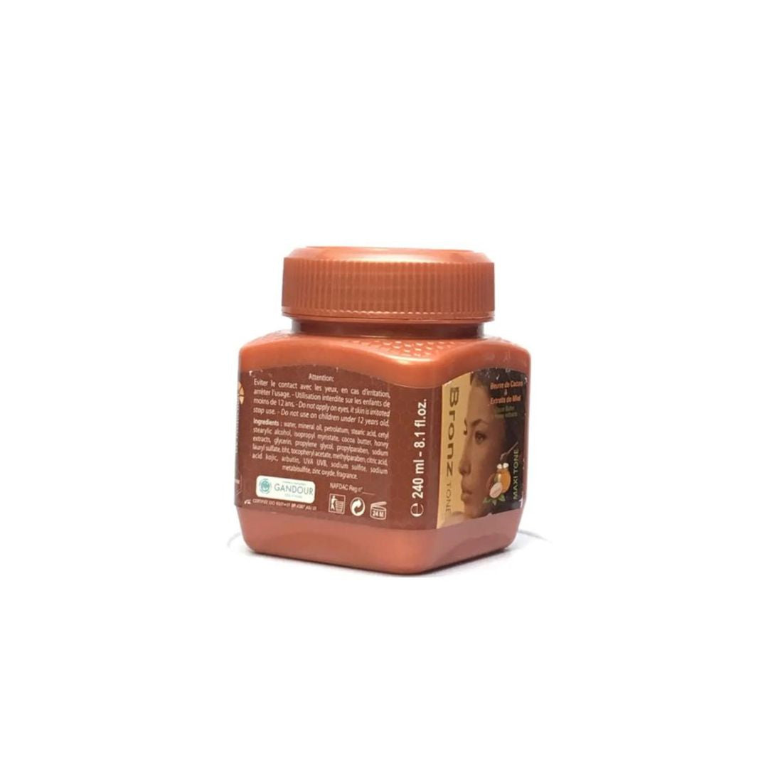 Bronz Tone Maxi Tone Jar Cream With Cocoa Butter Honey 8 1 O - Premium Beauty Product