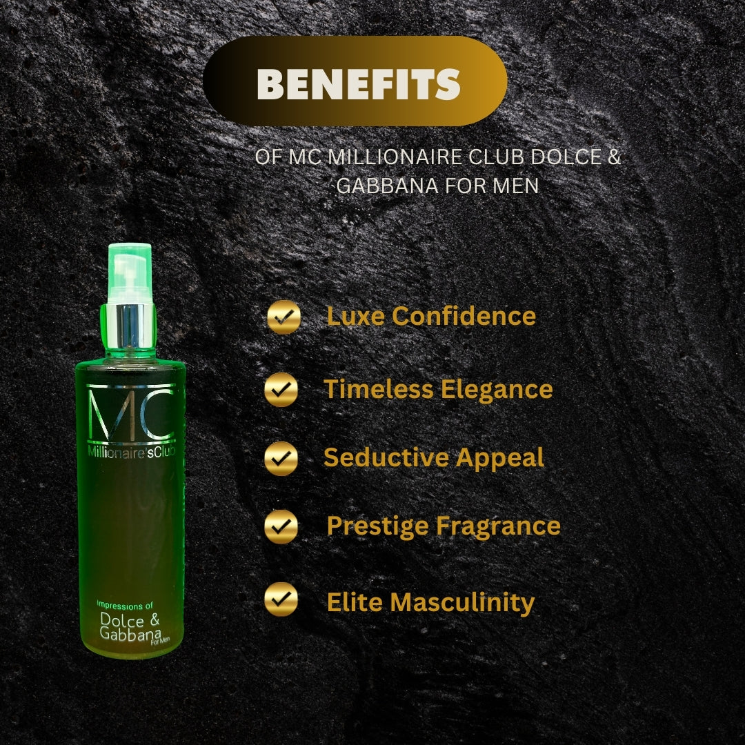 Mc Millionaire Club Dolce Gabbana For Men 8 4Oz - Premium Beauty Product