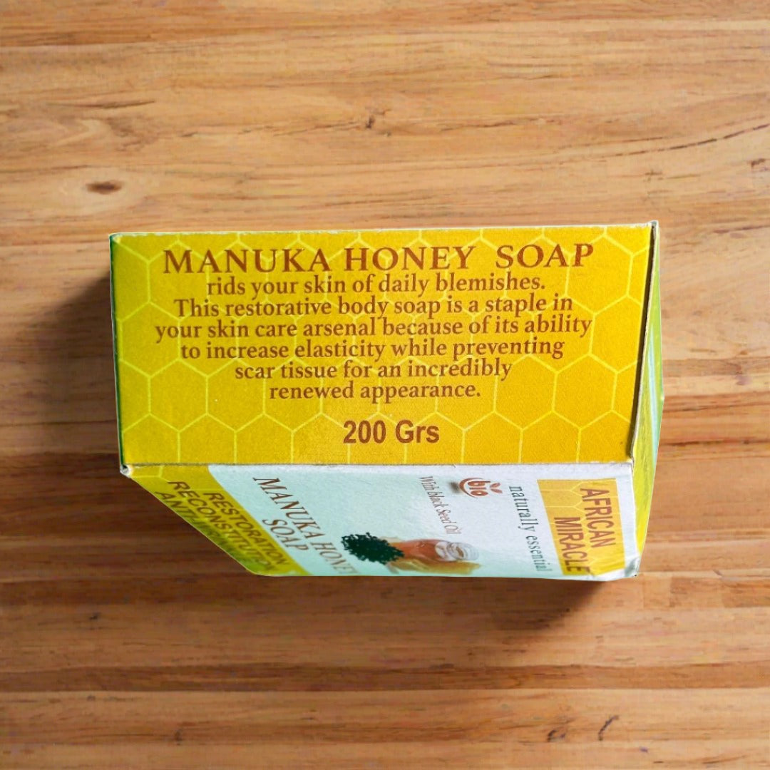African Miracle Manuka Natural Honey Soap 200G - Premium Beauty Product
