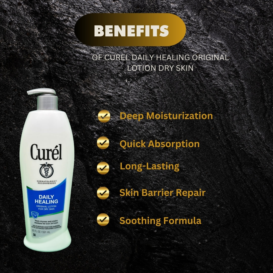 Curel Daily Healing Original Lotion Dry Skin 591 Ml - Premium Beauty Product