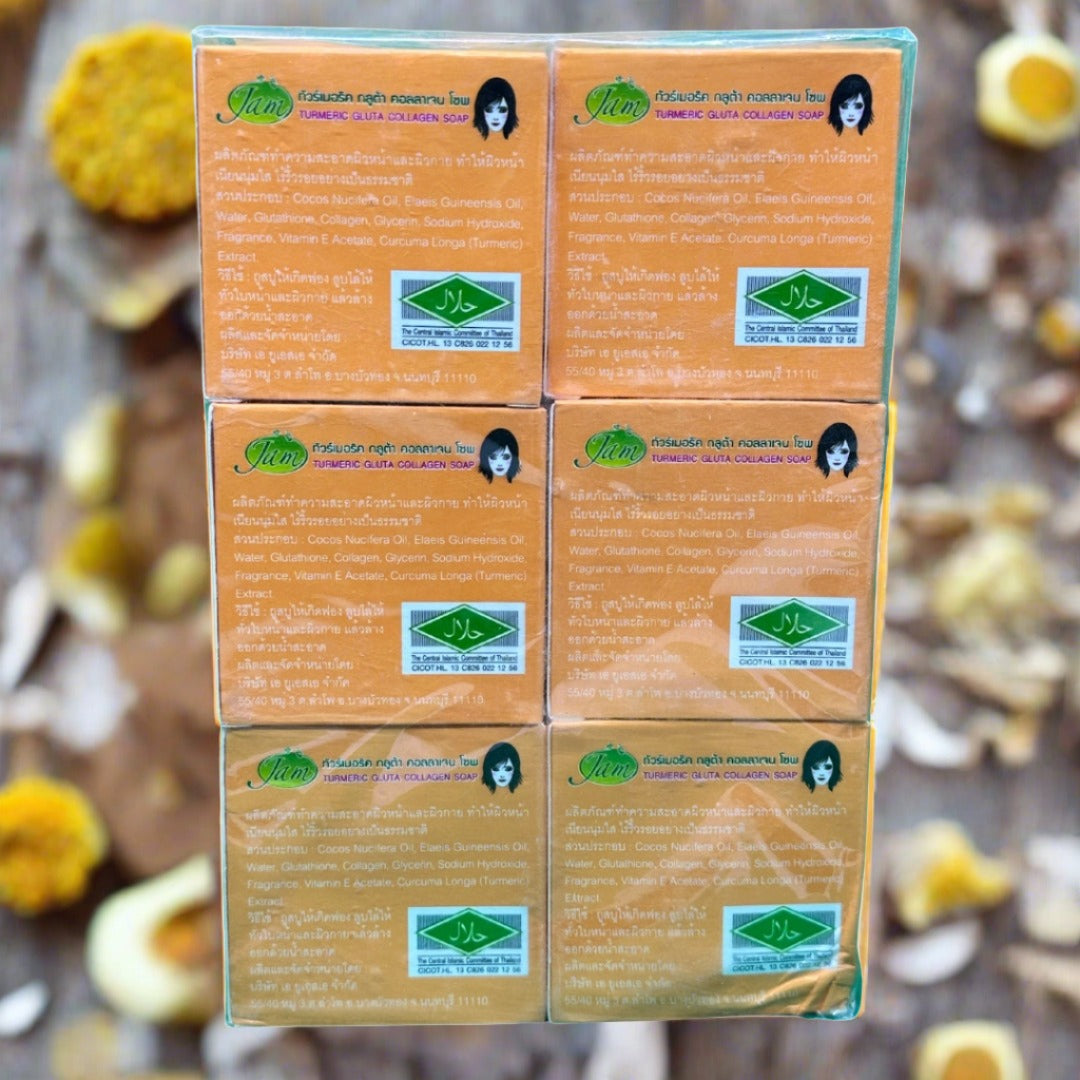 Jam Turmeric Gluta Collagen Soap 15G - Premium Beauty Product