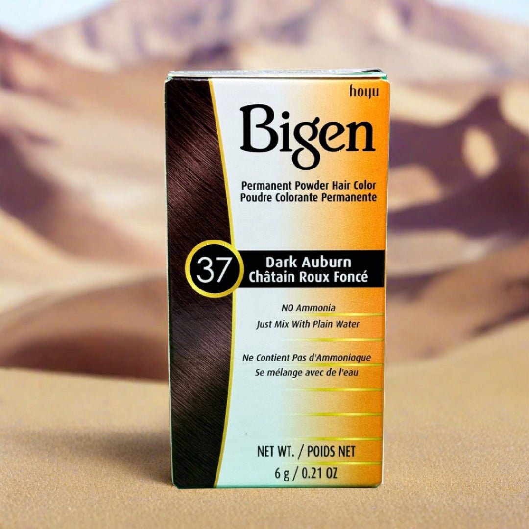 Bigen Permanent Powdered Hair Color 37 Dark Auburn 6G 0 21Oz - Premium Beauty Product