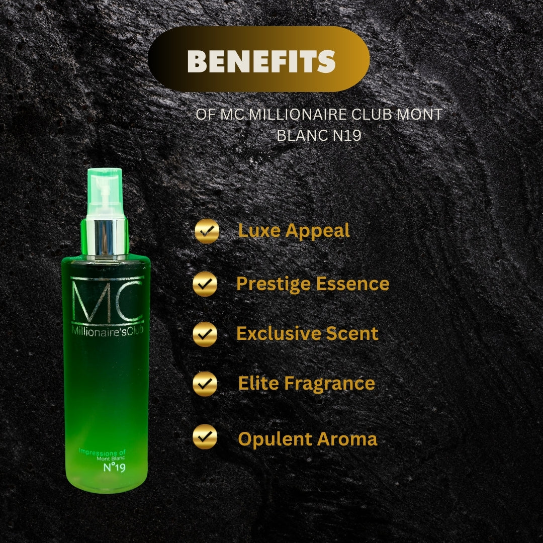 Mc Millionaire Club Mont Blanc N19 8 4Oz - Premium Beauty Product
