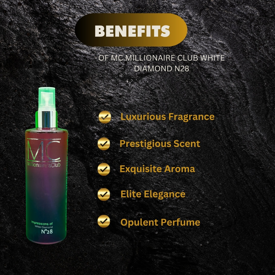 Mc Millionaire Club White Diamond N28 8 4Oz - Premium Beauty Product