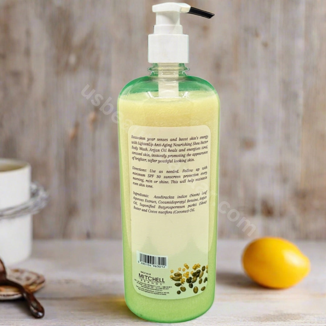 Omic Lightenup Shea With Argan Oil Bodywash 1L - Premium Beauty Product
