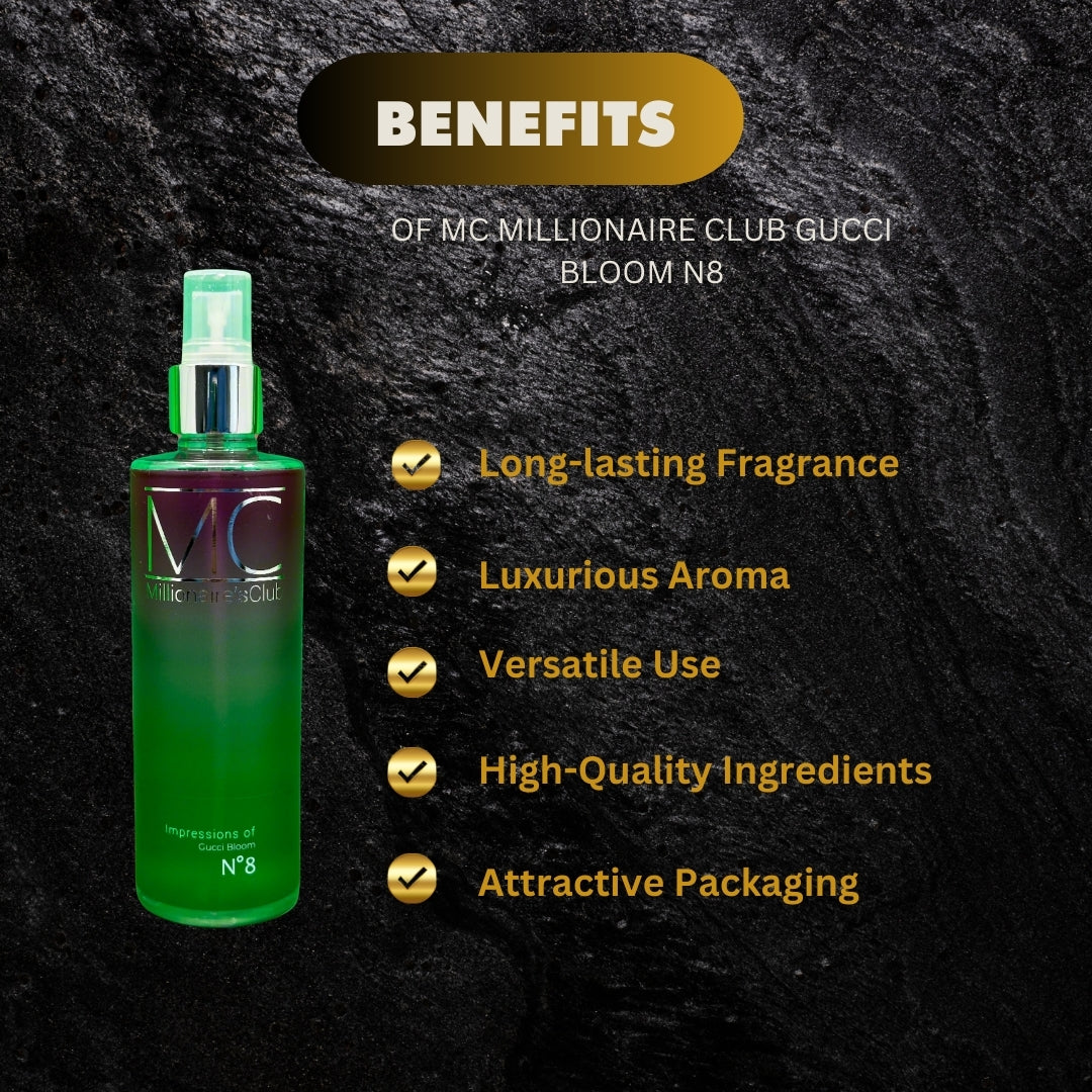 Mc Millionaire Club Gucci Bloom N8 8 4Oz - Premium Beauty Product