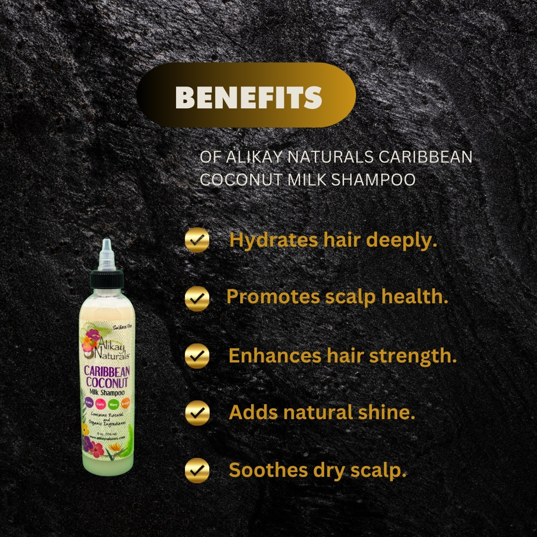 Alikay Naturals Caribbean Coconut Milk Shampoo 236Ml - Premium Beauty Product