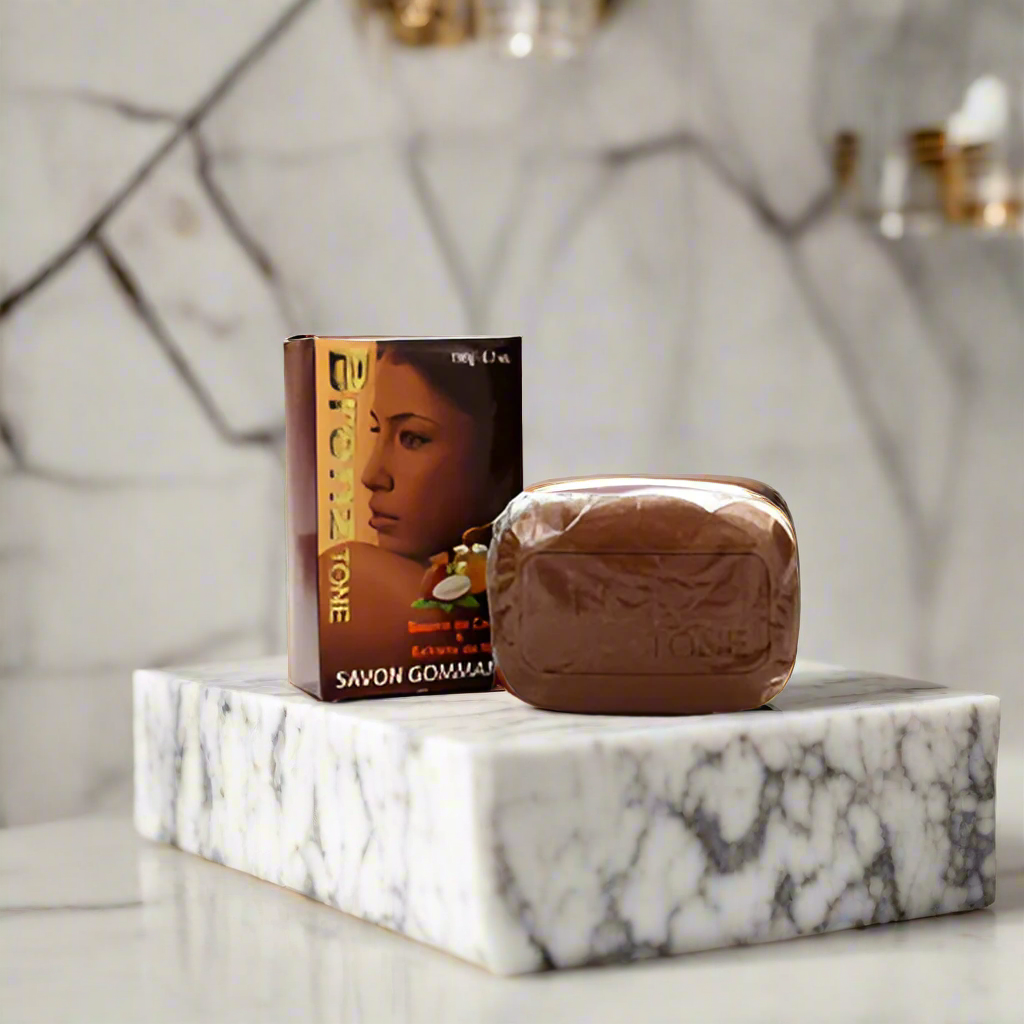 Expiring Mar-2027 Bronz Tone Exfoliating Soap with Cocoa But - Premium Beauty Product