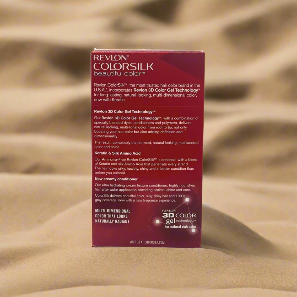 Revlon 3D Color Gel Colorsilk Natural Blue Black N12 8Oz - Premium Beauty Product