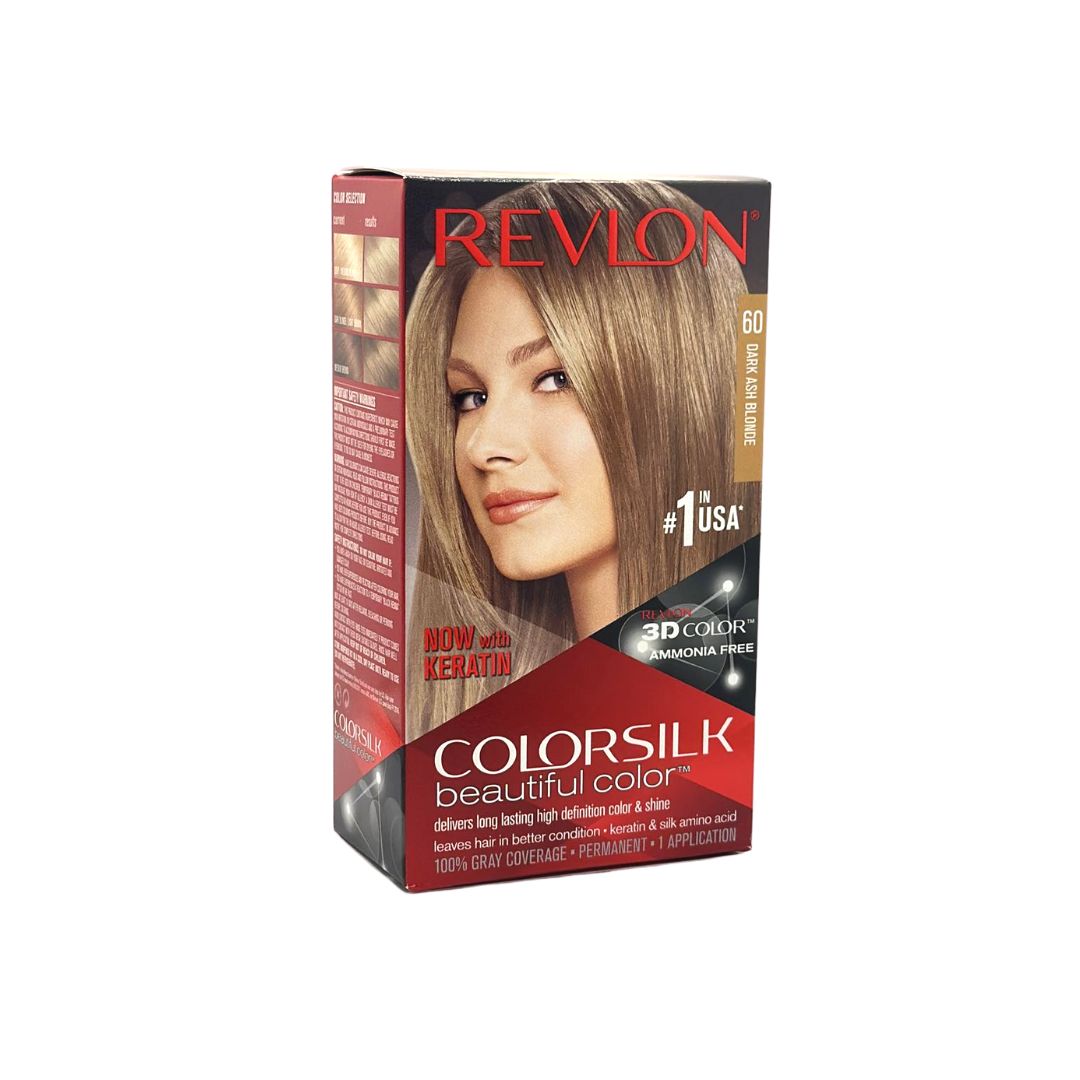 Revlon ColorSilk Beautiful Permanent Hair Color, 60 Dark Ash - Premium Beauty Product