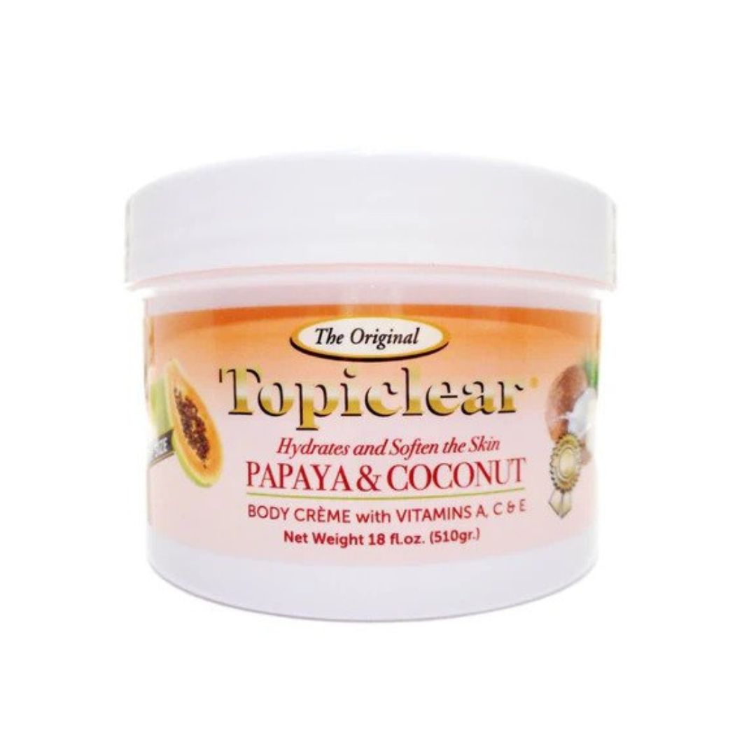 Topiclear Papaya & Coconut Body Crem 18 oz - Premium Beauty Product